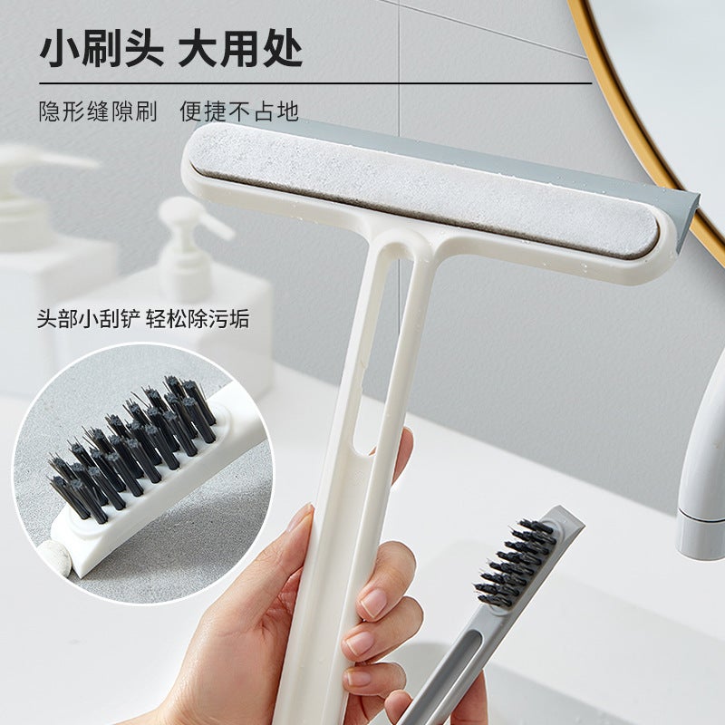 Glass Cleaning Tool For Home Bathroom, Double-Sided Window Scraper, Cleaning And Maintenance Tool, Screen Cleaner, Cleaning Brush, Glass Scraper - Image 4
